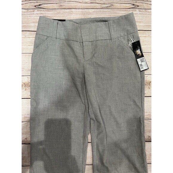 NWT $48 Daisy Fuentes Favorite Pant Heather Gray Dress Slack Pants Women size 4 - Picture 2 of 8
